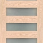 Wood Veneer Shaker with Glass(Red Oak)