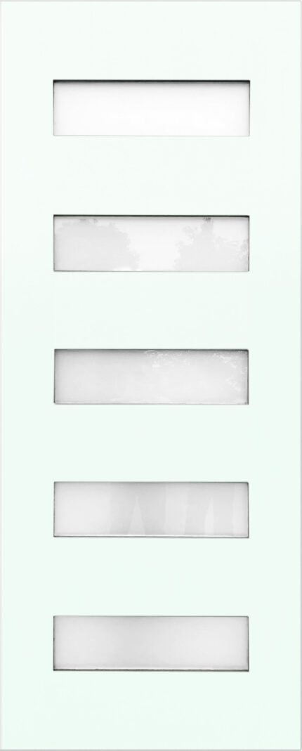 5ph glass smooth exterior door