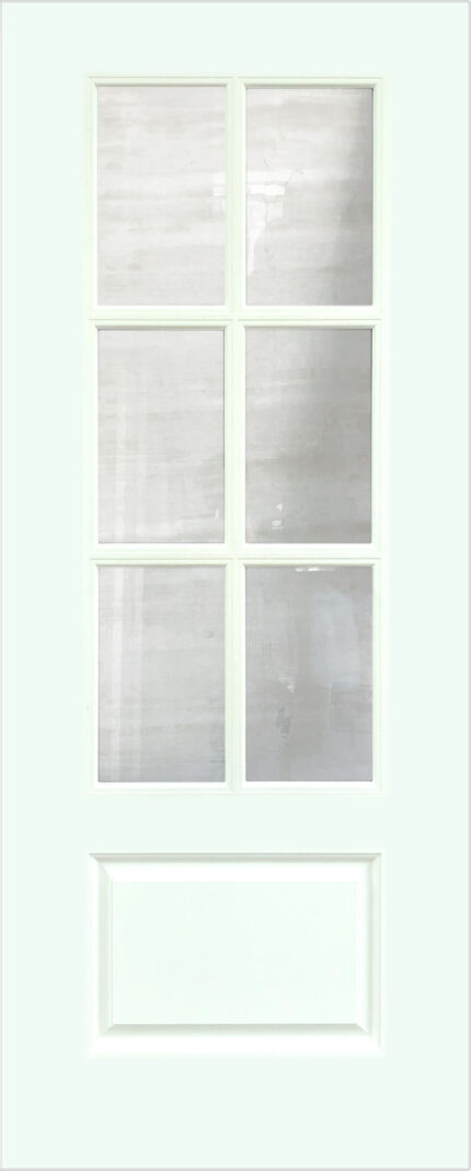 6p+1p fg smooth exterior door