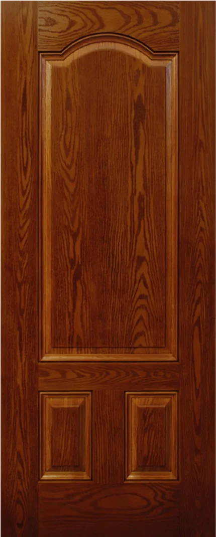 classic three panel mahogany exterior door
