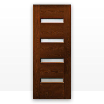 nova glass oak grain exterior door