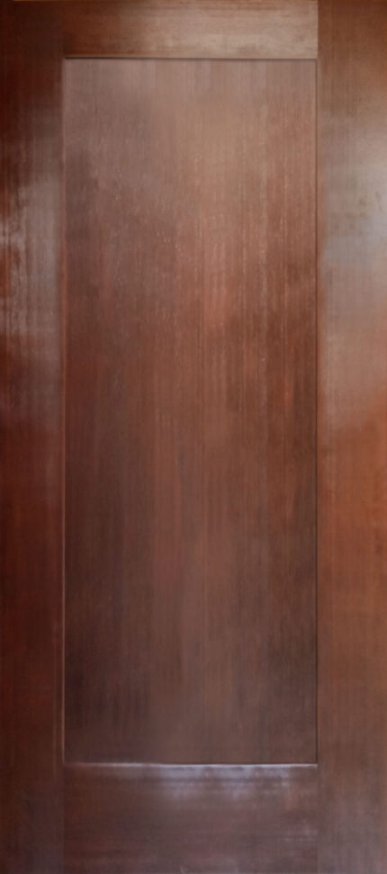 one panel fir grain exterior door