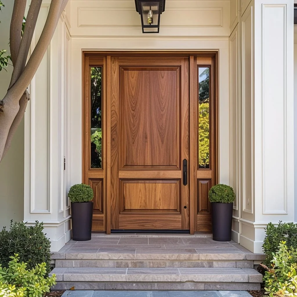 Exterior Fir Grain Fiberglass Doors