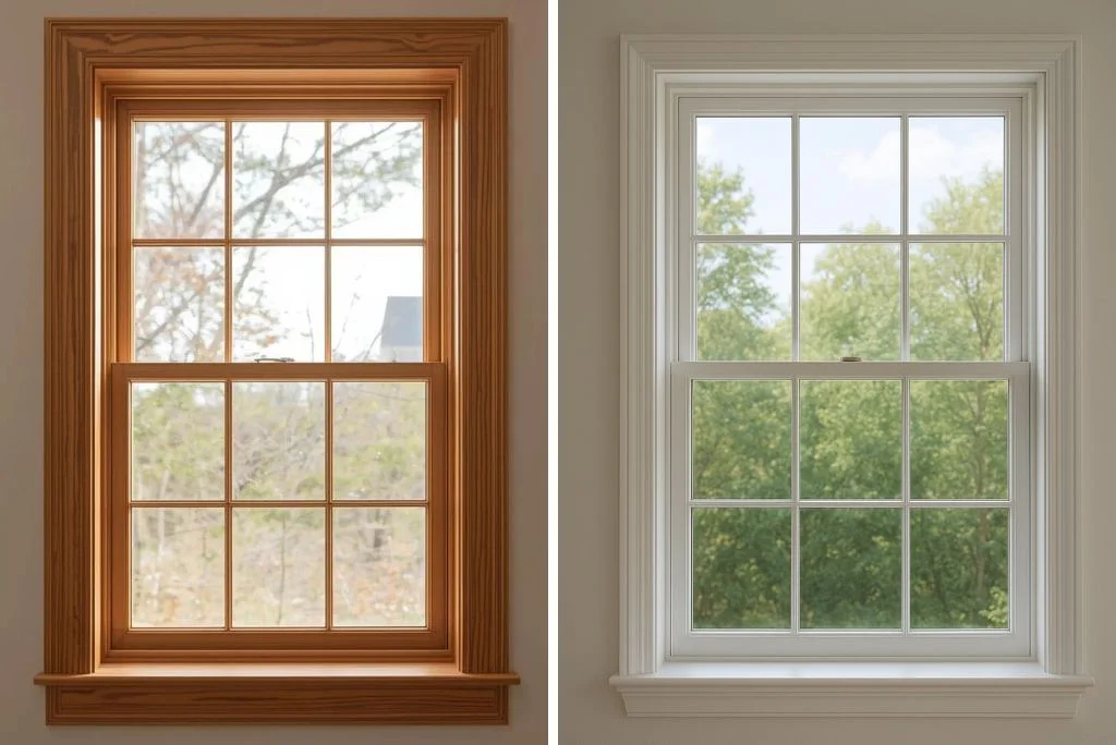 vinyl vs wood windows